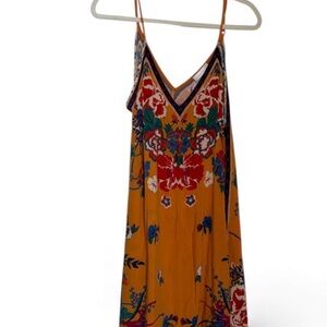 Jealous Tomato Multicolor Floral soft rayon dress.  Size medium.